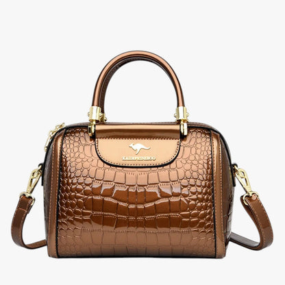 Borsa A Mano Multicolore Effetto Coccodrillo Donna — Garda, immagine 12