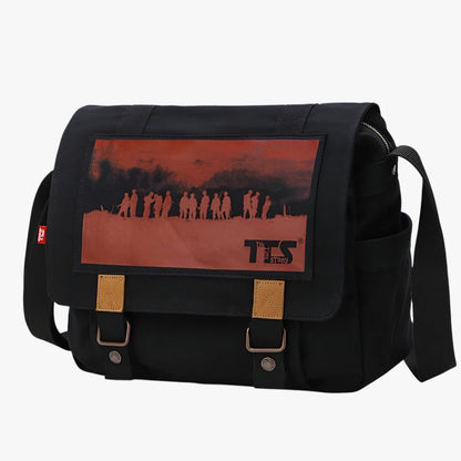 Borsa Messenger Multicolore In Tela Unisex — Matera, immagine 1