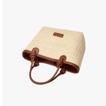 Borsa Tote In Paglia Con Manici Donna — Ponza, immagine 2
