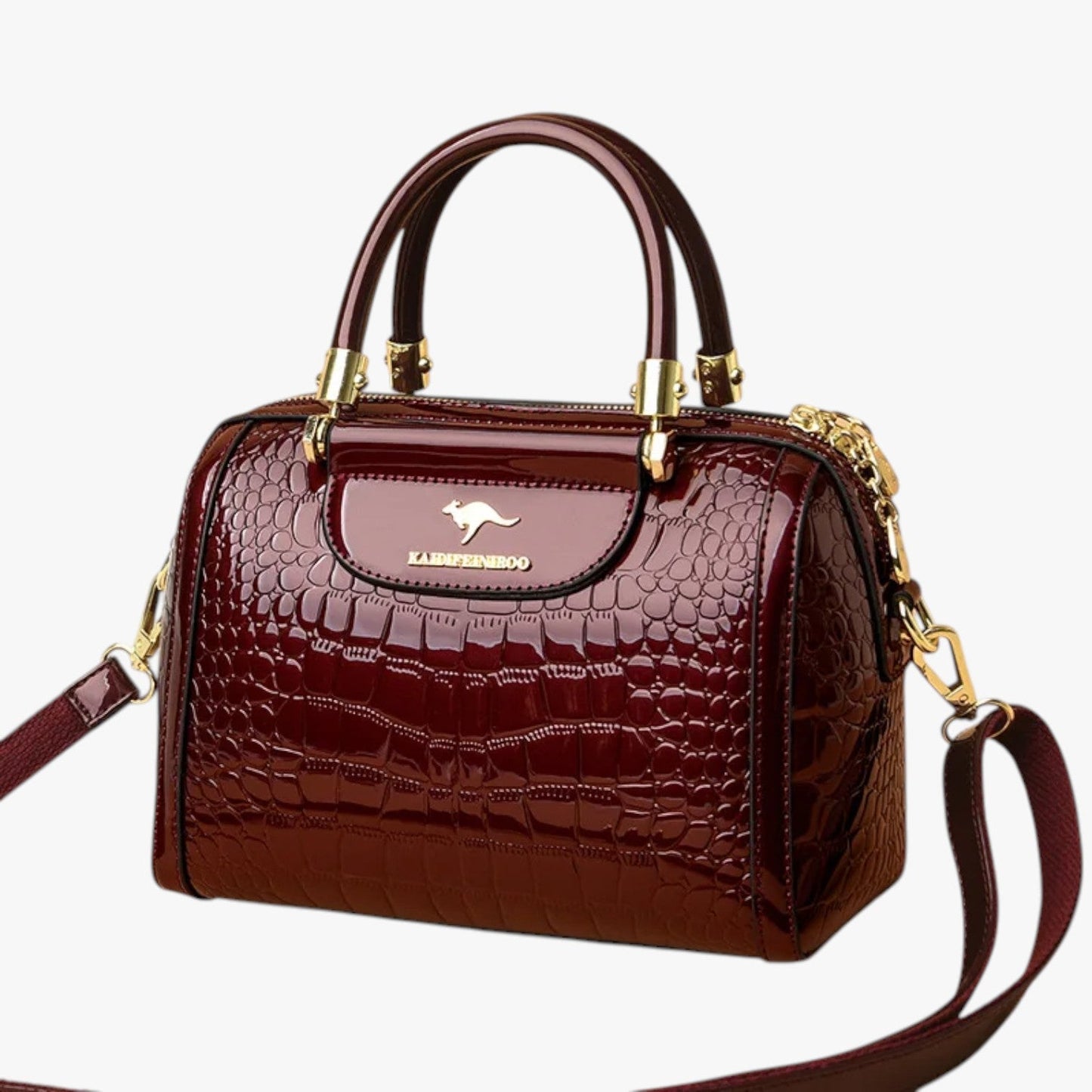 Borsa A Mano Multicolore Effetto Coccodrillo Donna — Garda, immagine 8