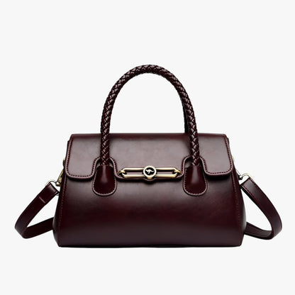 Borsa A Mano Marrone Compatta Donna — Pavia, immagine 6