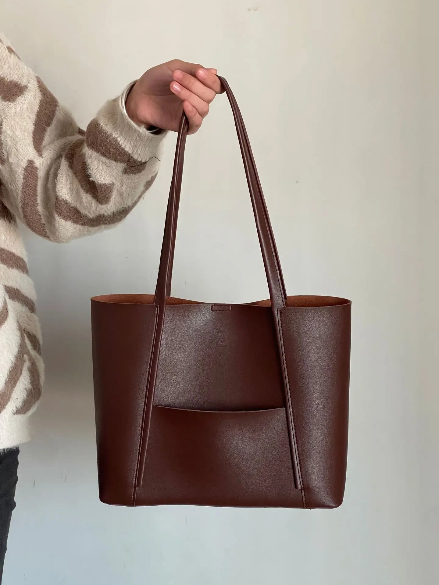Borsa Tote Multicolore Minimal Donna — Stella, immagine 11