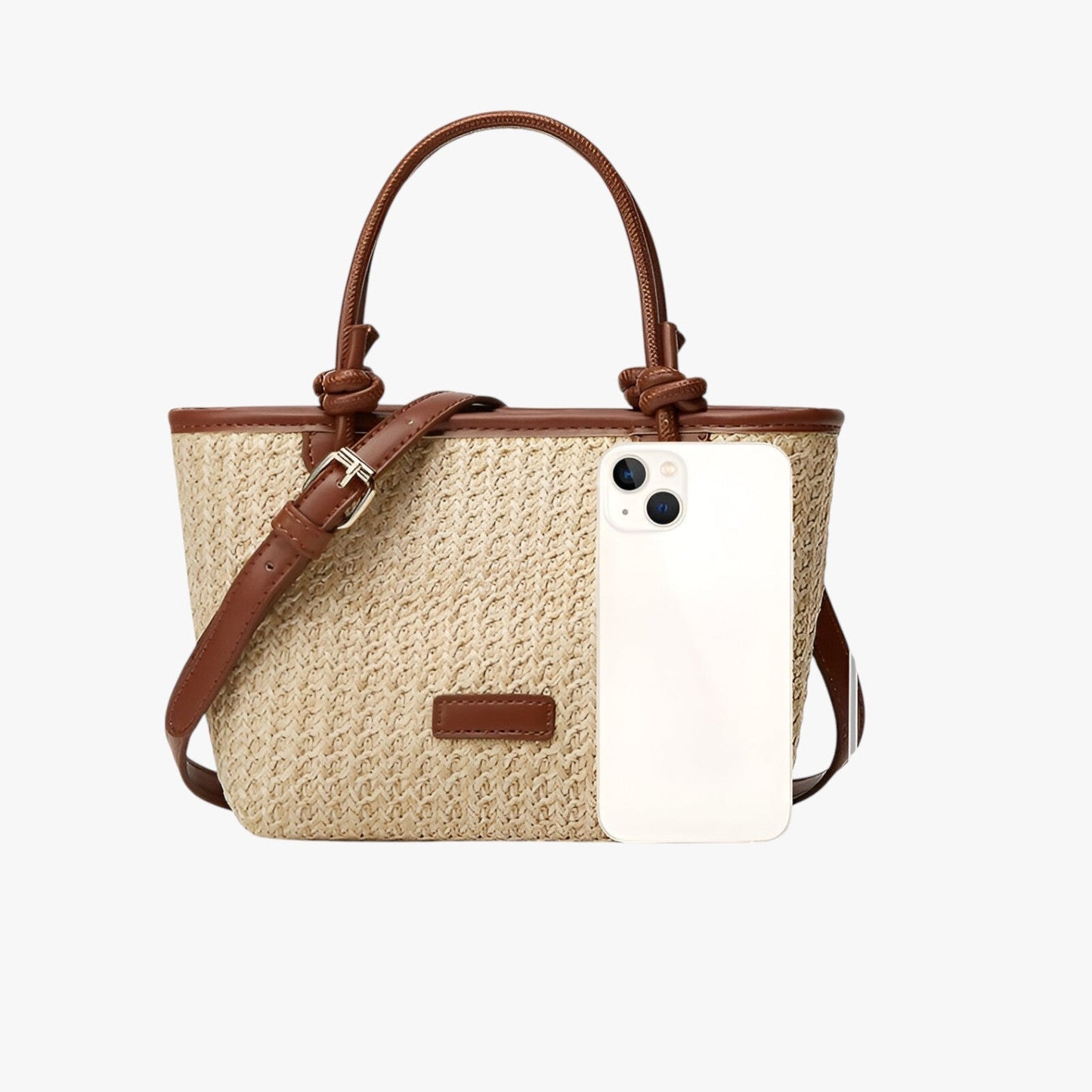 Borsa Tote In Paglia Con Manici Donna — Ponza, immagine 4