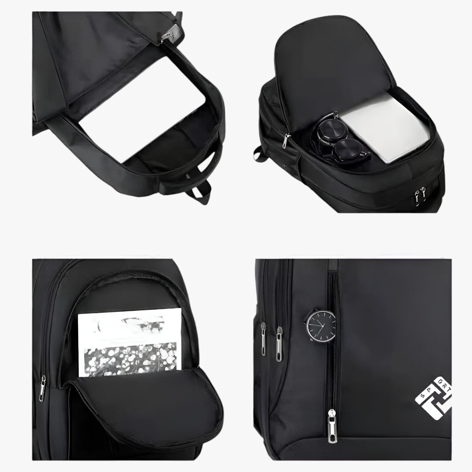 Zaino Multicolore Porta Laptop Da 15,6 Pollici Uomo — Milano, immagine 3