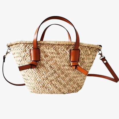 Borsa Tote Mare Marrone Intrecciata Donna — Otranto, immagine 7