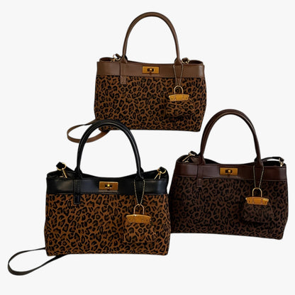 Borsa Tote Leopardata Multicolore Donna — Safari, immagine 4