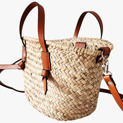 Borsa Tote Mare Marrone Intrecciata Donna — Otranto, immagine 6