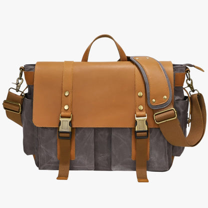 Borsa Messenger Gialla Vintage Unisex — Pienza, immagine 5