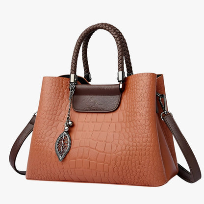 Borsa Tote Multicolore Effetto Coccodrillo Donna — Iseo, immagine 11