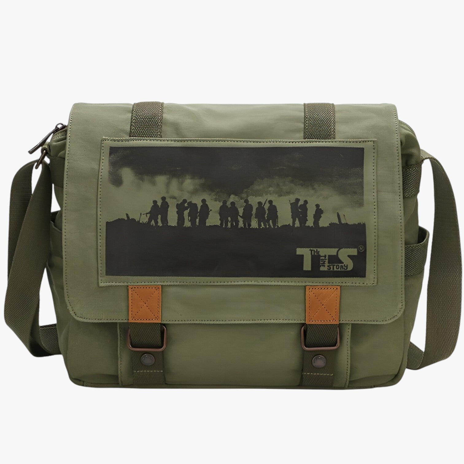 Borsa Messenger Multicolore In Tela Unisex — Matera, immagine 2