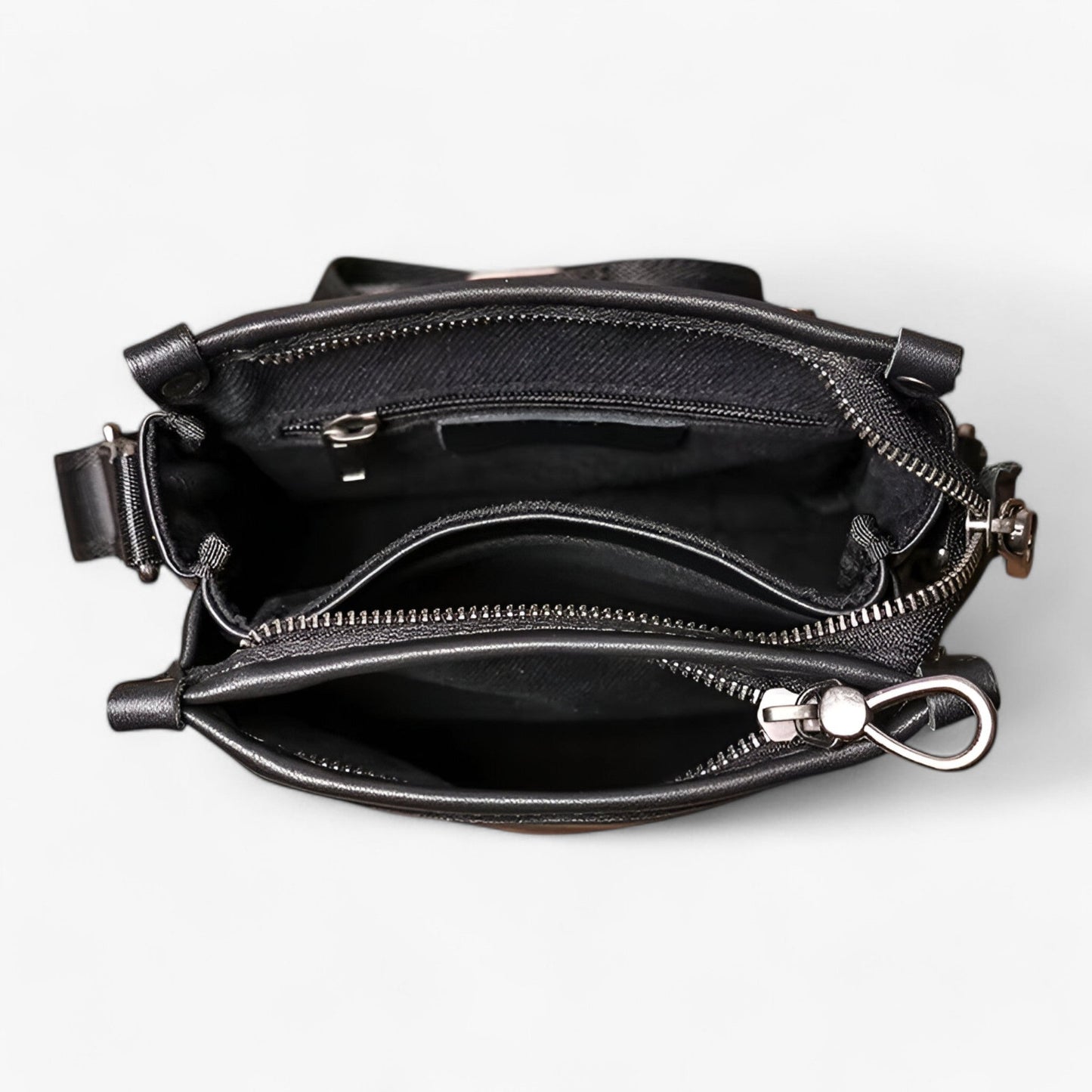 Borsa A Tracolla Nera Verticale Uomo — Lecco, immagine 6