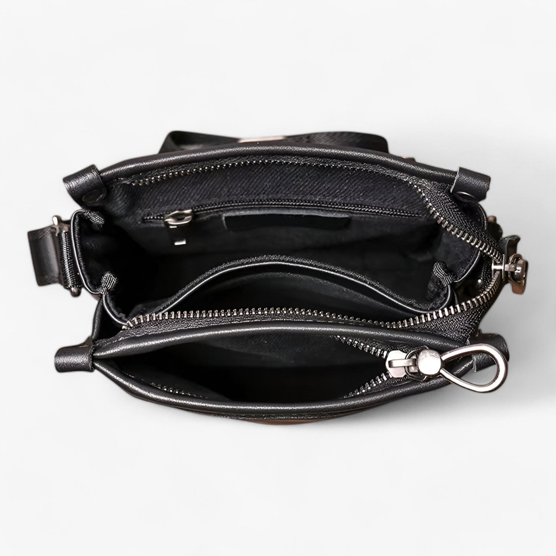 Borsa A Tracolla Nera Verticale Uomo — Lecco, immagine 6
