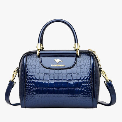 Borsa A Mano Multicolore Effetto Coccodrillo Donna — Garda, immagine 6