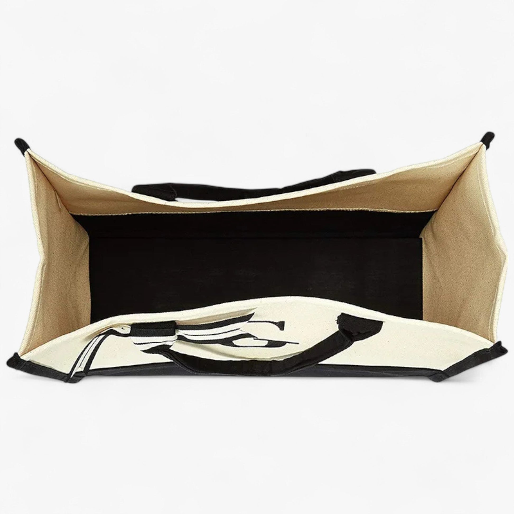 Borsa Tote Personalizzabile Beige E Nera Donna — Iniziale, immagine 4