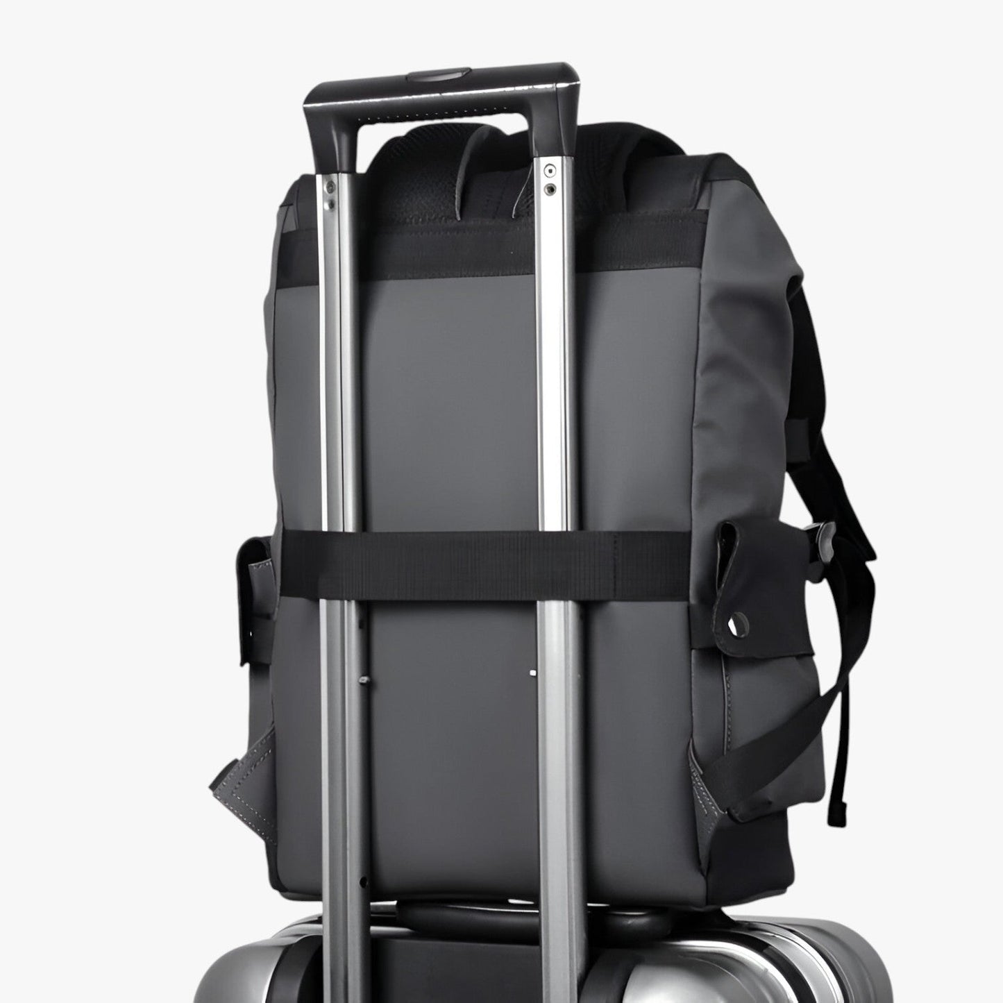 Zaino Multicolore Porta Laptop Con Patta Uomo — Ufficio, immagine 3