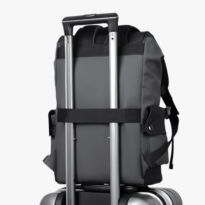 Zaino Multicolore Porta Laptop Con Patta Uomo — Ufficio, immagine 3