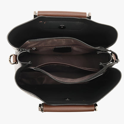 Borsa Tote Multicolore Effetto Coccodrillo Donna — Iseo, immagine 12