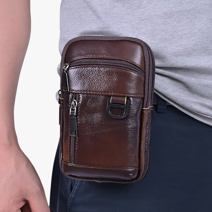 Borsa A Tracolla Marrone Verticale Uomo — Merano, immagine 2