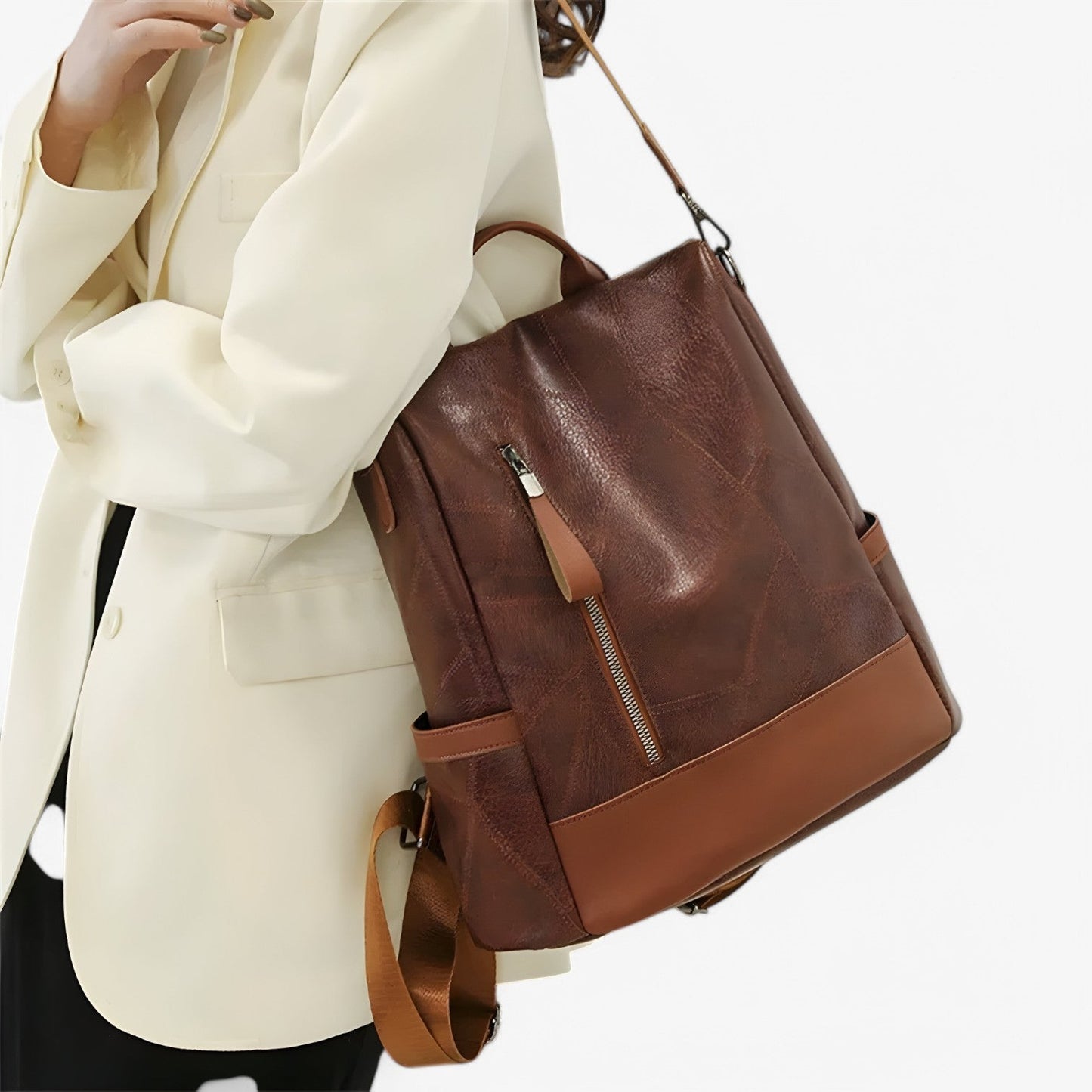 Zaino Multicolore Capiente Donna — Roma, immagine 2