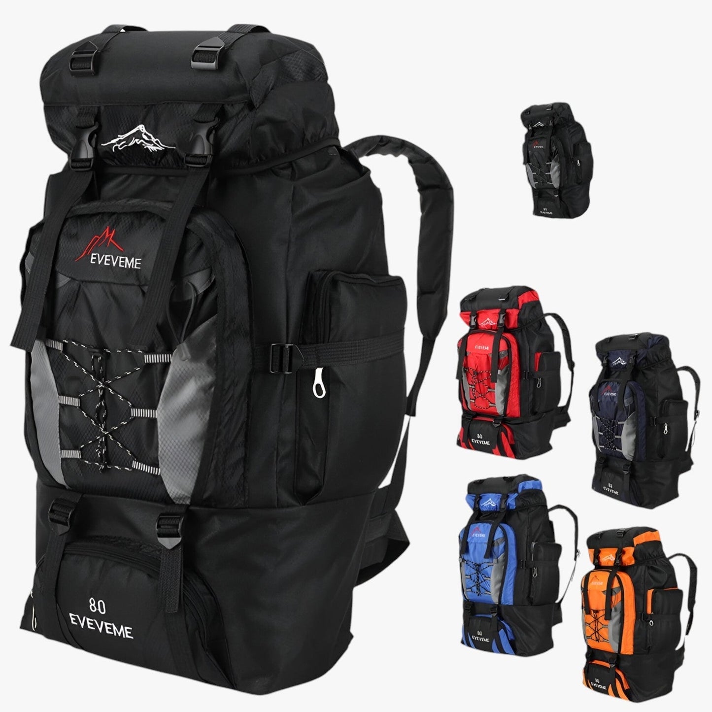 Zaino Da Trekking Multicolore Da 80 L Uomo — Dolomiti, immagine 4