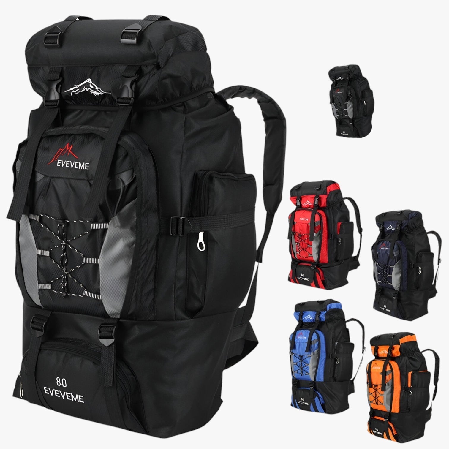 Zaino Da Trekking Multicolore Da 80 L Uomo — Dolomiti, immagine 4