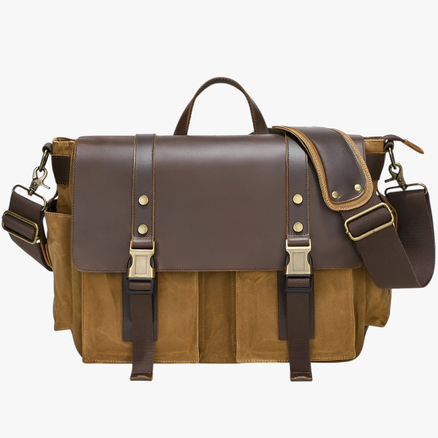 Borsa Messenger Gialla Vintage Unisex — Pienza, immagine 1