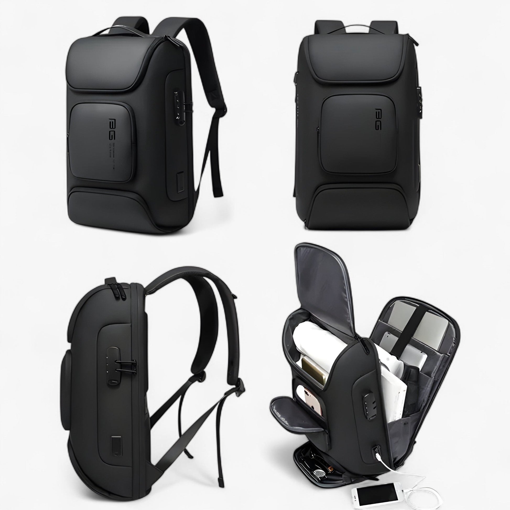 Zaino Multicolore Porta Laptop Con USB Uomo — Bergamo, immagine 3
