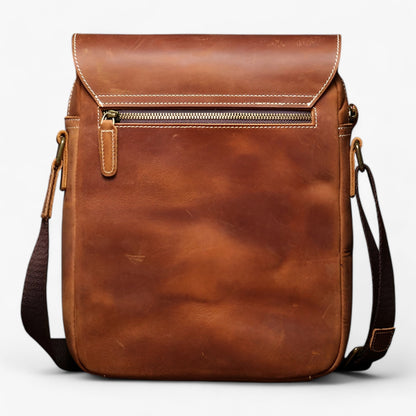Borsa Messenger Marrone Compatta Unisex — Parma, immagine 2