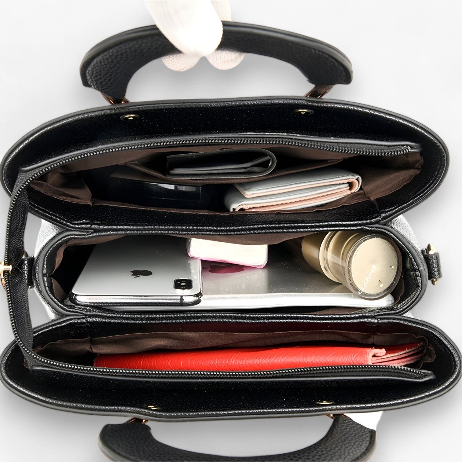 Borsa A Mano Multicolore Con Manici Metallici Donna — Verona, immagine 1