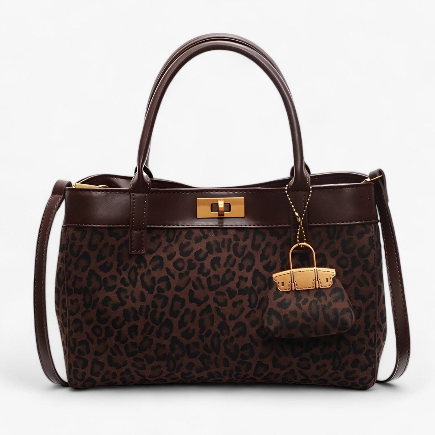 Borsa Tote Leopardata Multicolore Donna — Safari, immagine 10