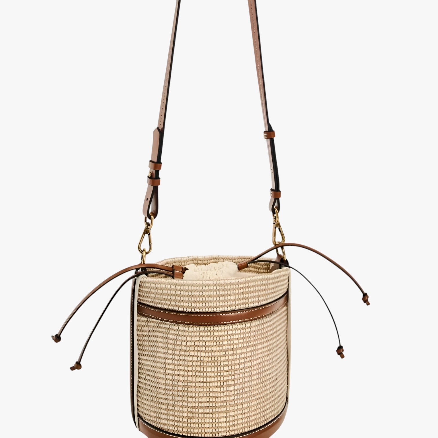 Borsa A Tracolla In Paglia Marrone Donna — Capri, immagine 2