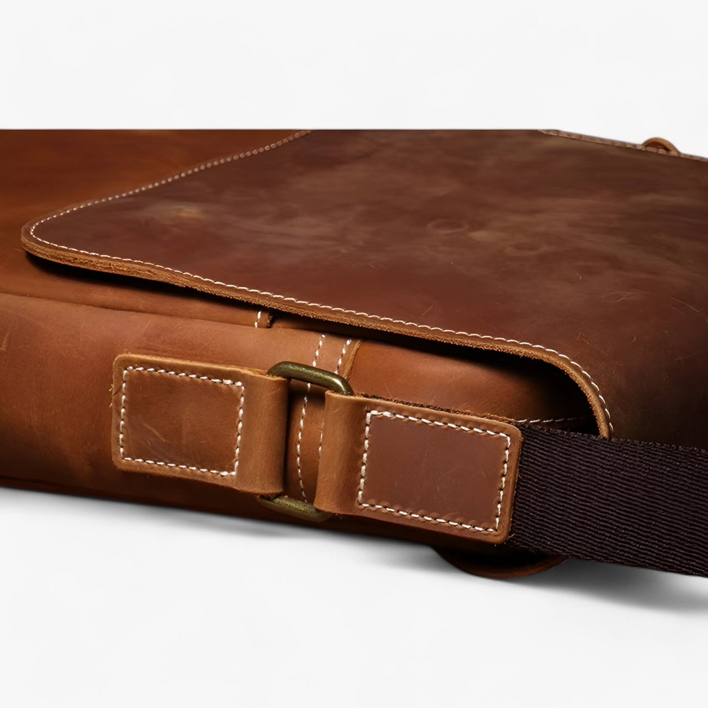 Borsa Messenger Marrone Compatta Unisex — Parma, immagine 6