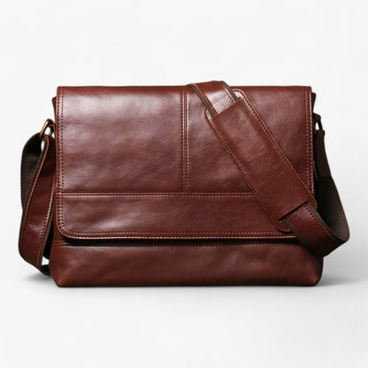 Borsa Messenger Marrone Multiscomparto Unisex — Verona, immagine 14
