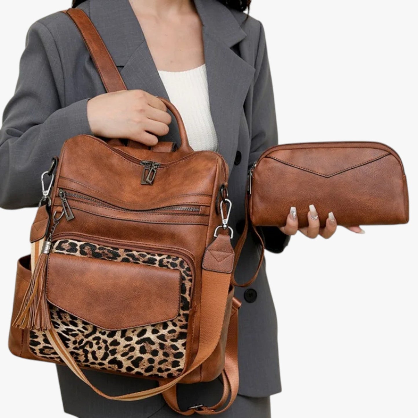 Zaino Multicolore Multiscomparto Donna — Roma, immagine 10