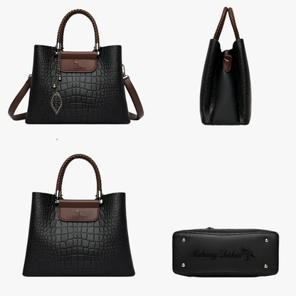 Borsa Tote Multicolore Effetto Coccodrillo Donna — Iseo, immagine 13