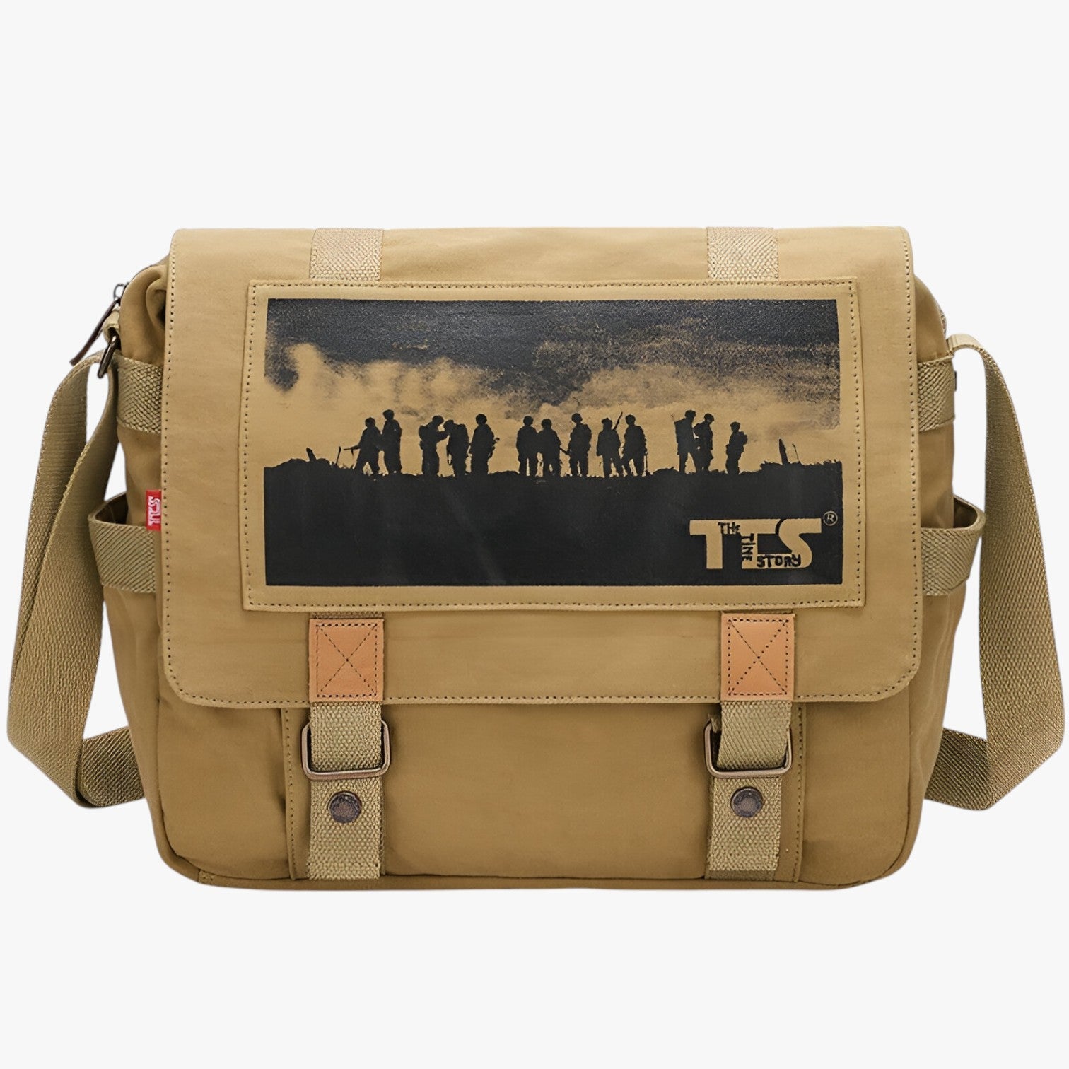 Borsa Messenger Multicolore In Tela Unisex — Matera, immagine 3
