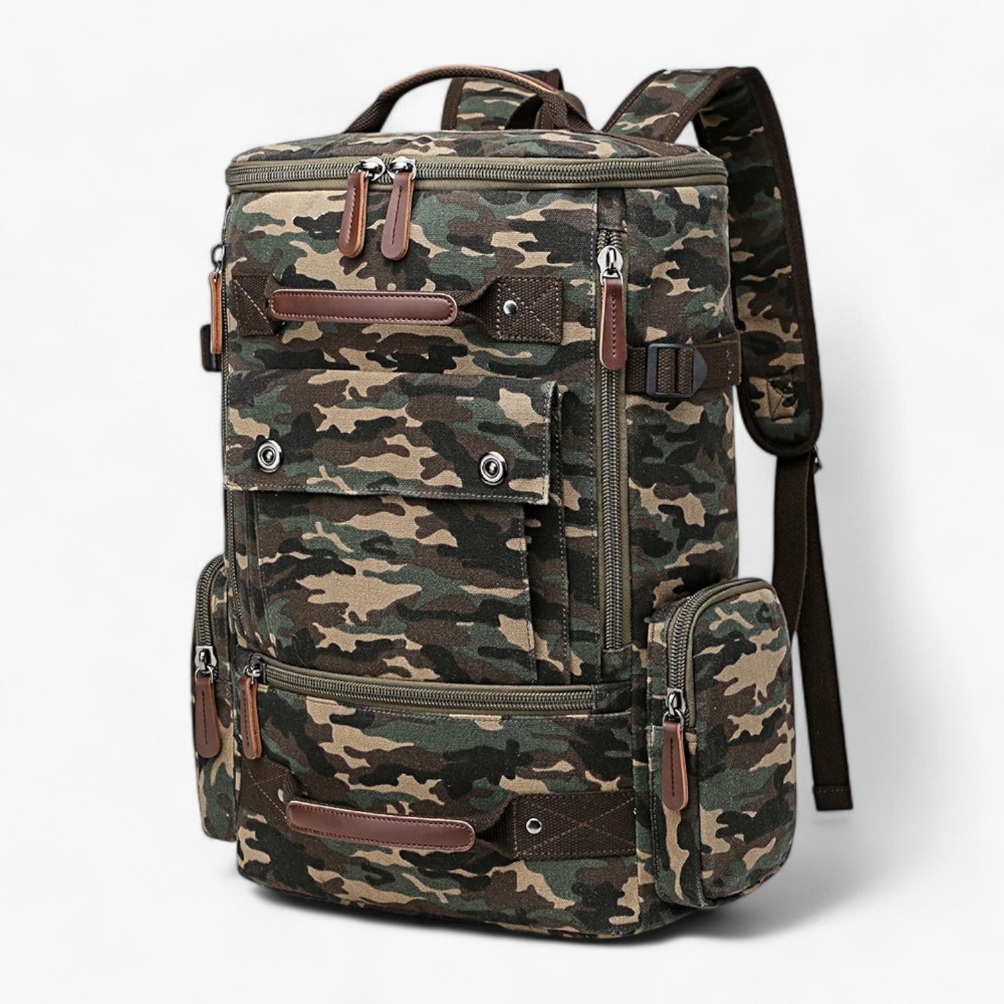 Zaino Porta Laptop Blu Multitasche Uomo — Brera, immagine 10