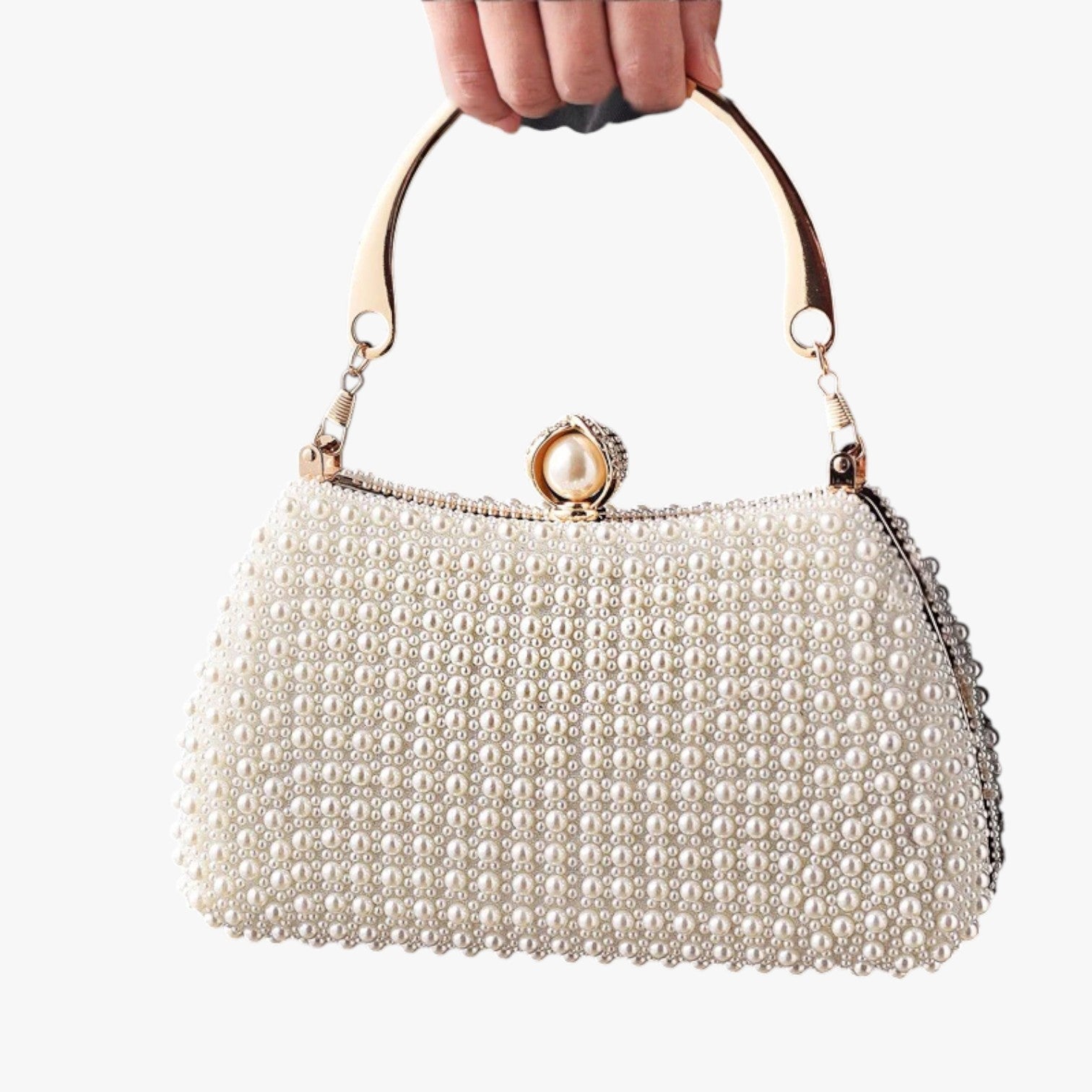 Borsa Da Sera Multicolore Con Perline Donna — Luisa, immagine 7