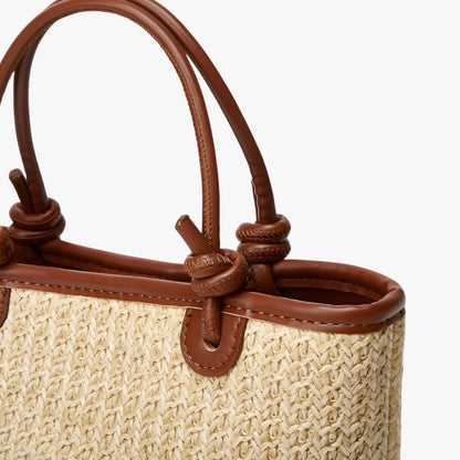 Borsa Tote In Paglia Con Manici Donna — Ponza, immagine 3