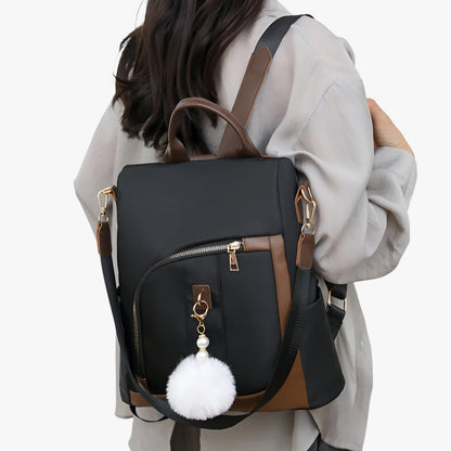 Zaino Borsa Multicolore Con Pompon Donna — Fiocco, immagine 2