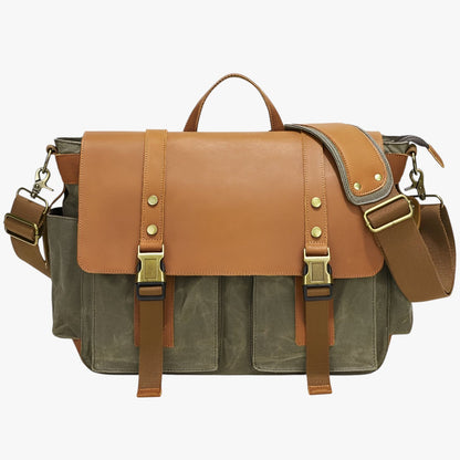 Borsa Messenger Gialla Vintage Unisex — Pienza, immagine 6