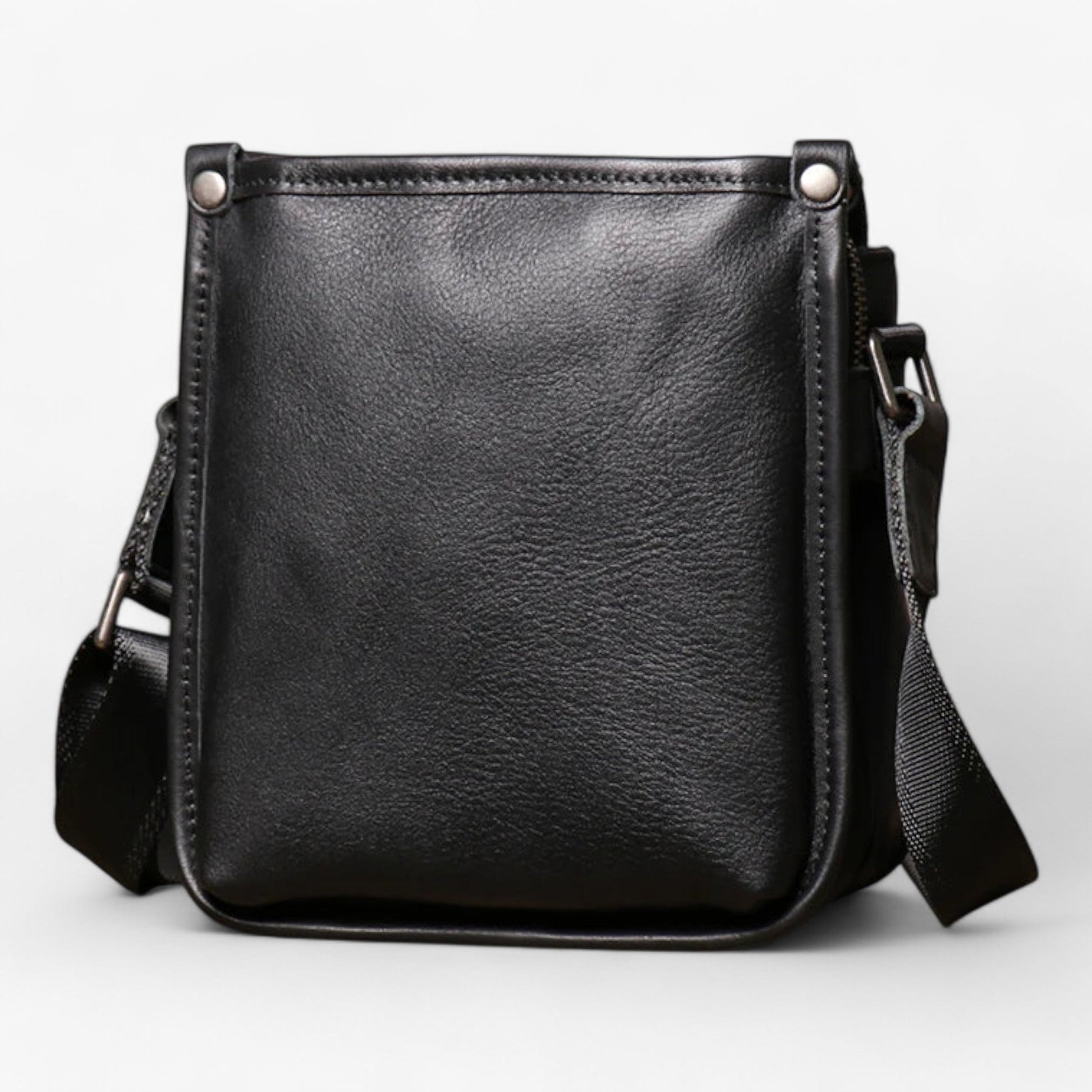 Borsa A Tracolla Nera Verticale Uomo — Lecco, immagine 4
