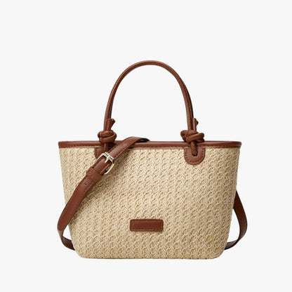 Borsa Tote In Paglia Con Manici Donna — Ponza, immagine 5