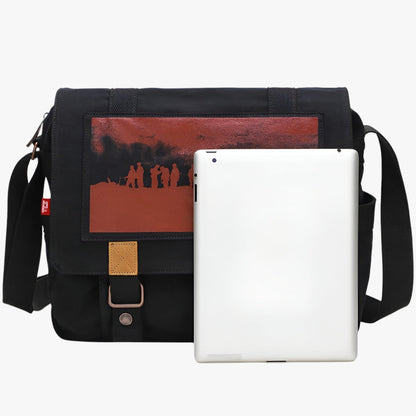 Borsa Messenger Multicolore In Tela Unisex — Matera, immagine 4