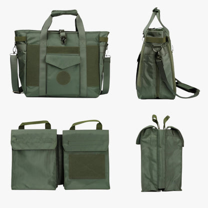 Borsone Da Viaggio Verde Pieghevole Unisex — Brindisi, immagine 3