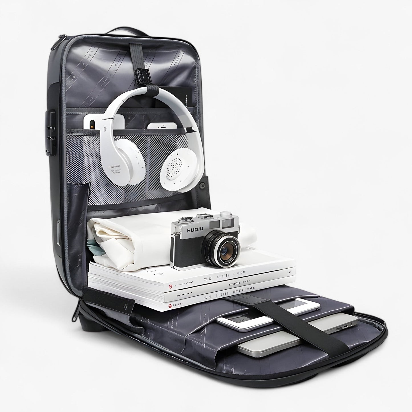 Zaino Multicolore Porta Laptop Con USB Uomo — Bergamo, immagine 5