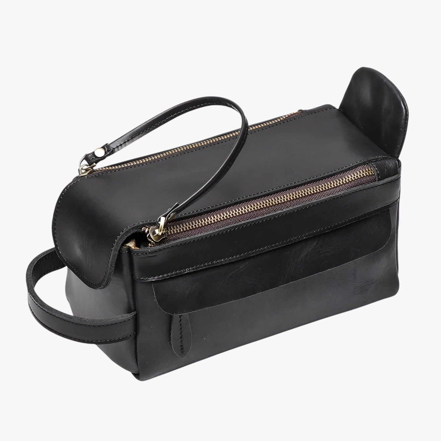 Beauty Case Da Viaggio Marrone Multiscomparto Uomo — Como, immagine 6