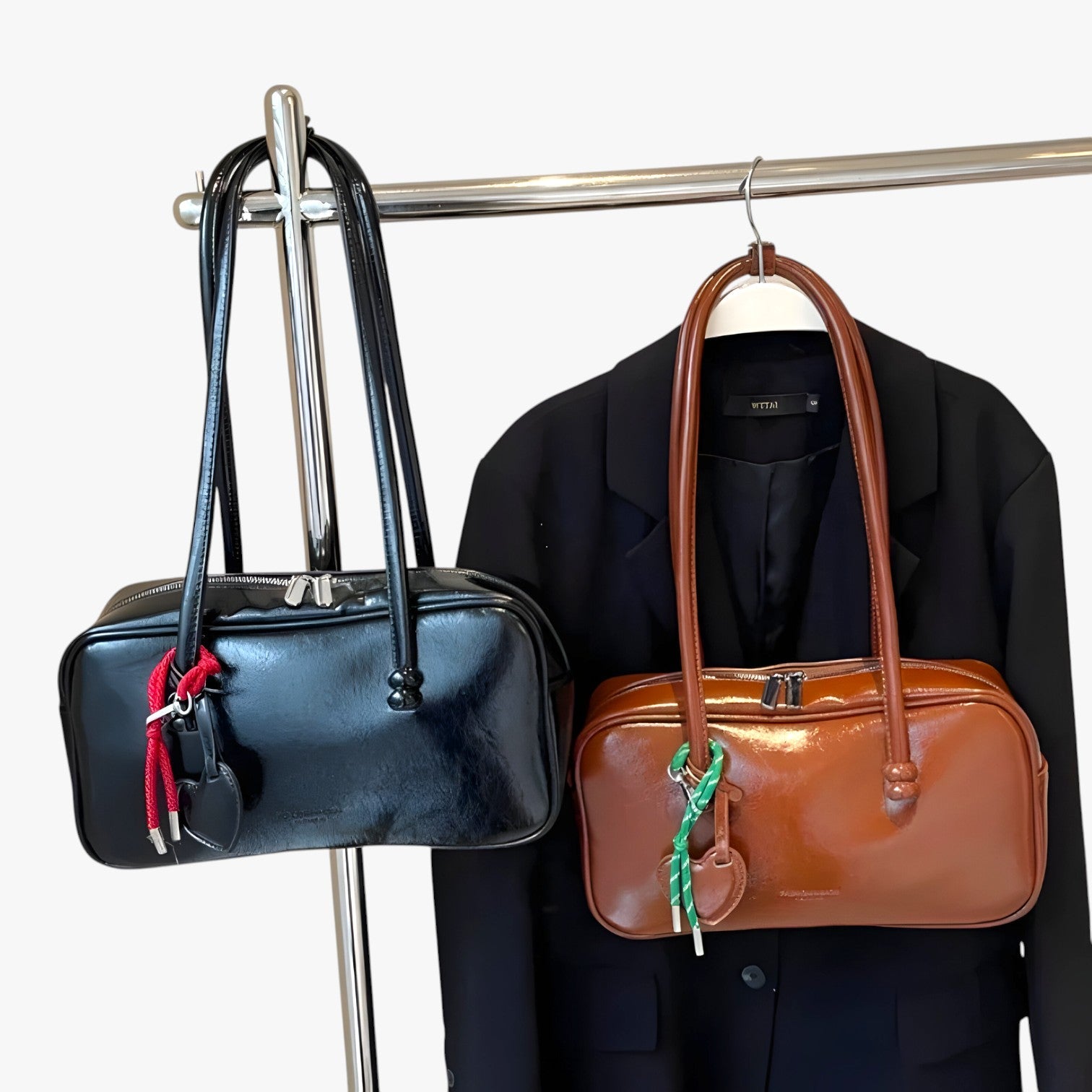 Borsa Tote Multicolore Con Tracolla Donna — Oderzo, immagine 8