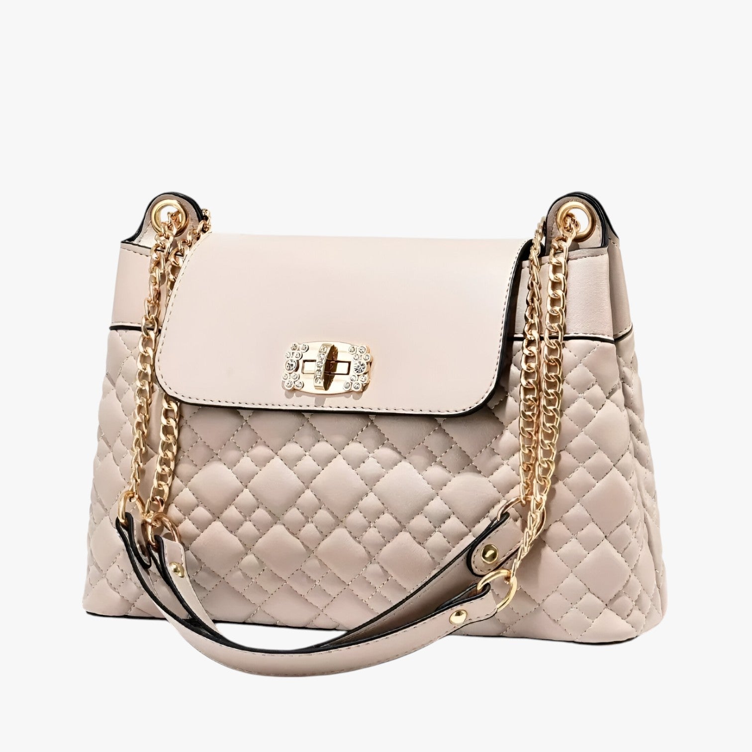 Borsa A Secchiello Trapuntata Multicolore Donna — Viola, immagine 2