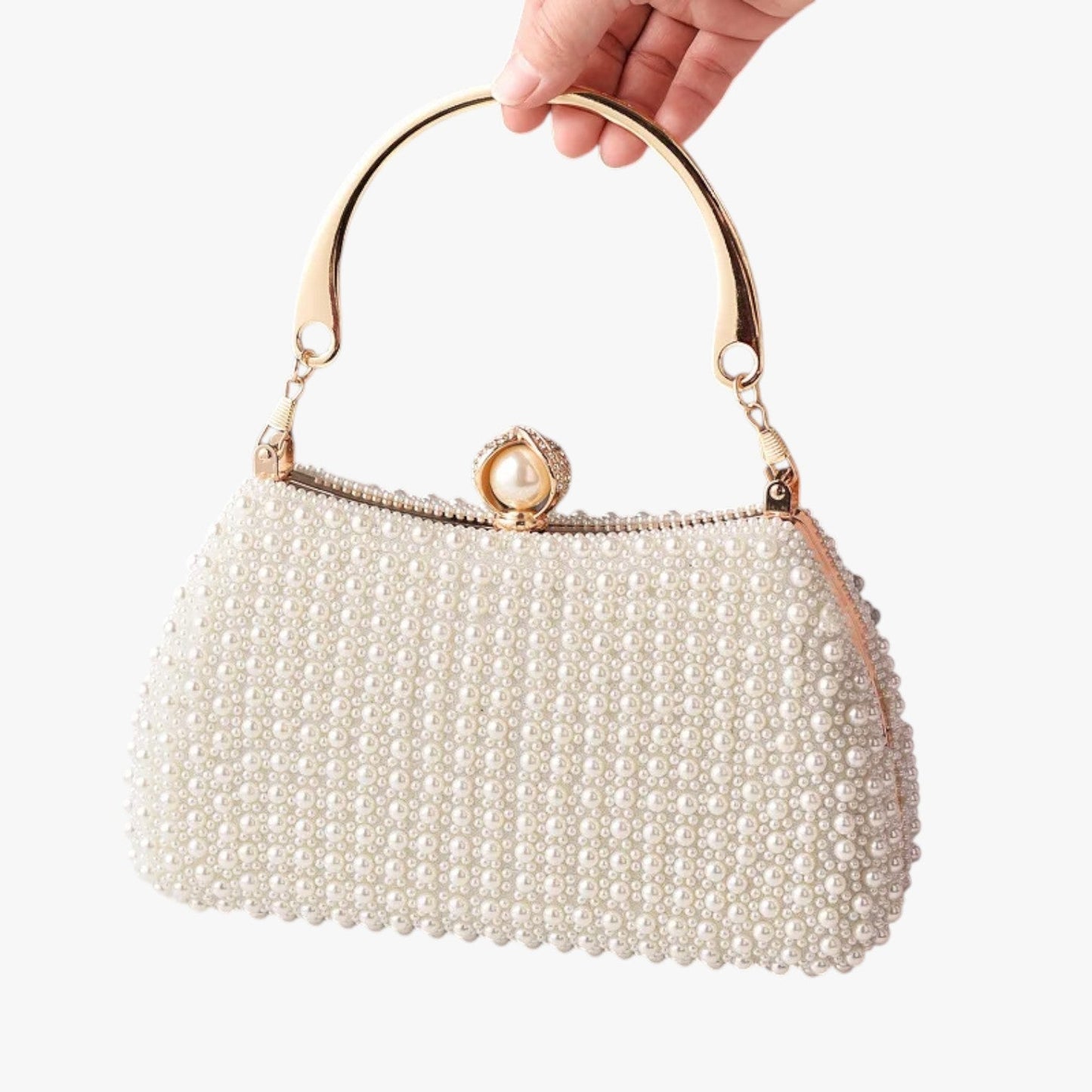 Borsa Da Sera Multicolore Con Perline Donna — Luisa, immagine 4